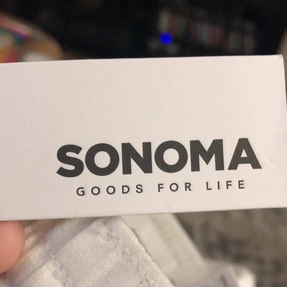 NWT Sonoma White Linen Pants, size medium - Picture 6 of 9
